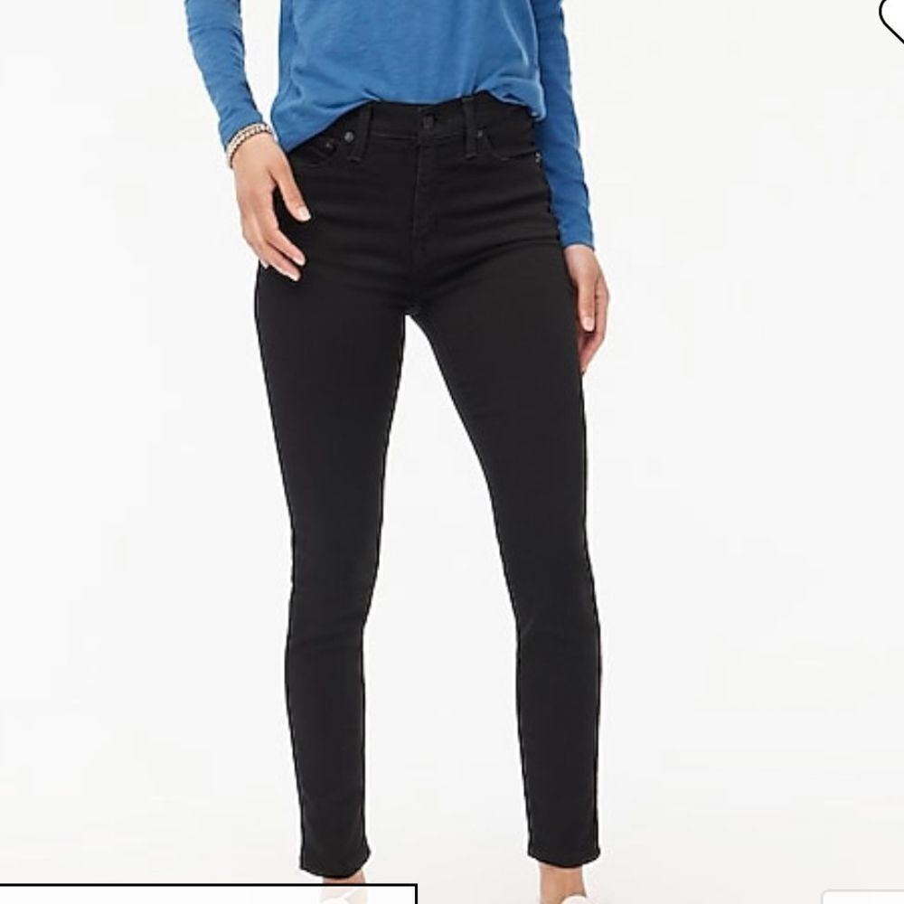 J.crew mid rise skinny black jeans